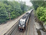 PL42AC # 4014 pushing Train # 1122 out of Kingsland Sta